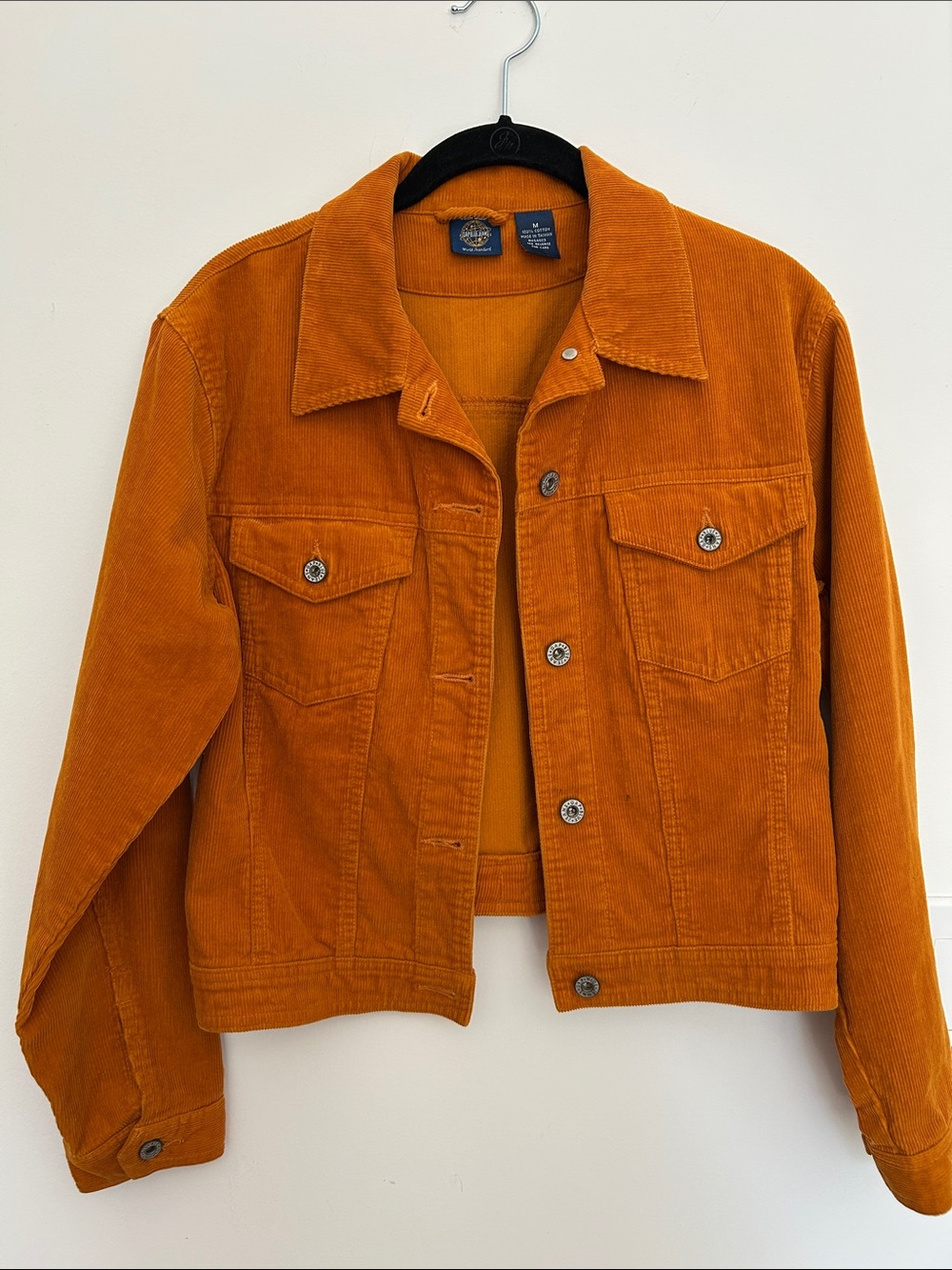 Vintage GAP Orange Corduroy Trucker Jacket